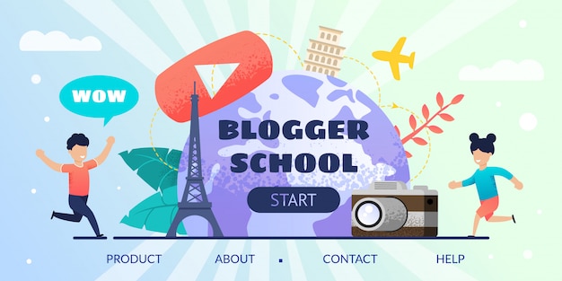 Tutoriel En Ligne Sur L'offre De La Page De Destination De Blogger School