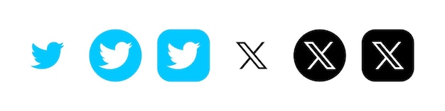 Vecteur twitter nouveau logo twitter x twitter logo vinnitsa ukraine 25 juillet 2023