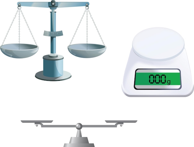 Vecteur types de balances