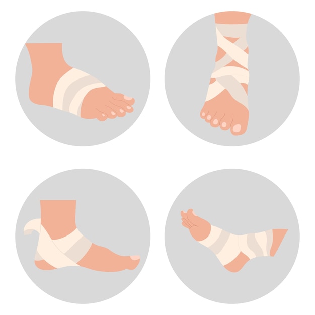 types de bandage sur la jambe