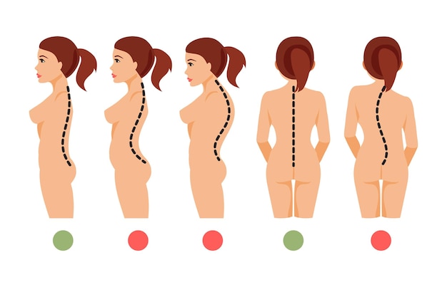 Types de courbure de la colonne vertébrale