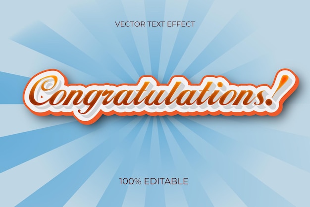 La typographie 3D est une conception d'effet de texte modifiable.