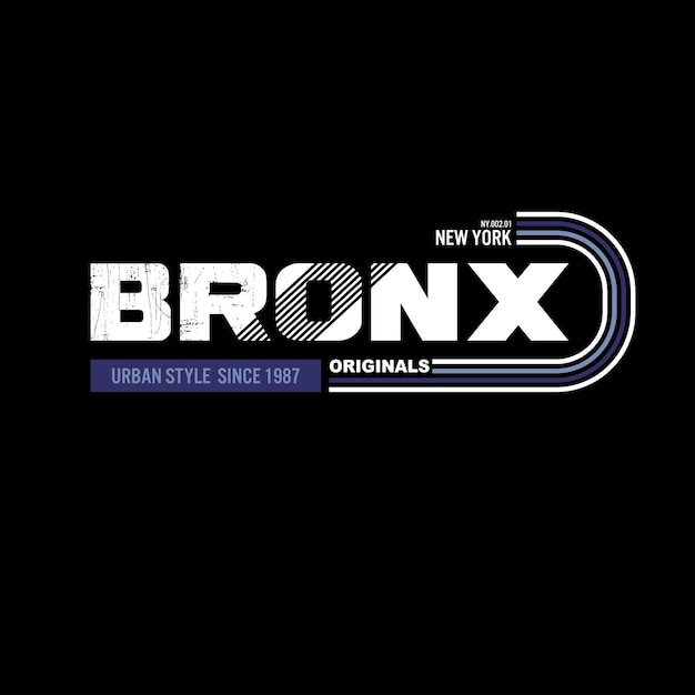 Typographie Bronx Pour T-shirt Imprimé