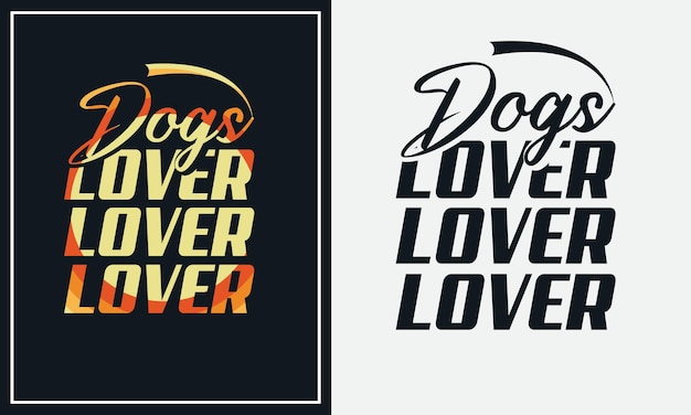 Typographie chien t-shirt design vecteur premium