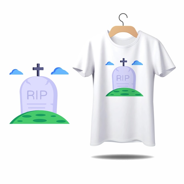 La typographie du jour de l'Halloween Le design du T-shirt