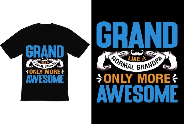 Vecteur typographie de la fête des grands-parents heureux lettrage conception de t-shirt de la fête des grands-parents