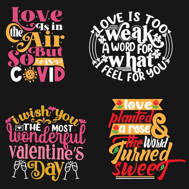 Typographie Liée à La Saint-valentin Graphique De Lettrage Dessiné à La Main Pour La Conception Unique De T-shirt