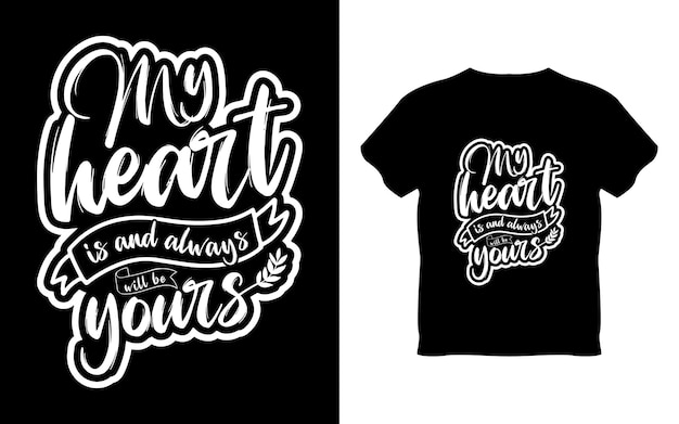 La Typographie De La Saint-valentin Cite La Conception De T-shirt Lettrage Romantique D'amour