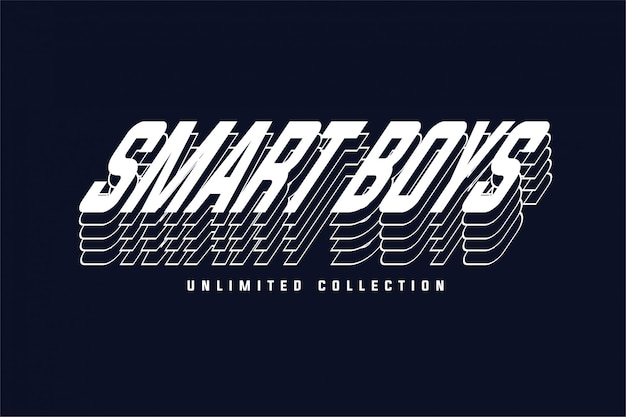 Typographie Smart Boys