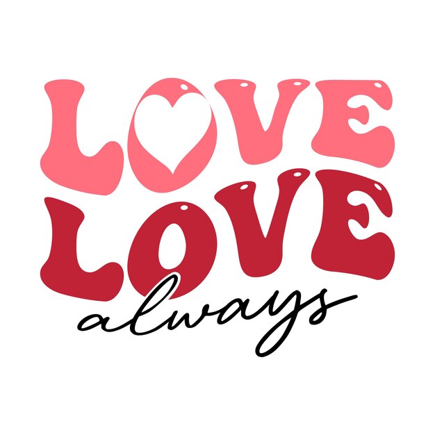 La typographie SVG aime toujours la conception d'illustrations vectorielles