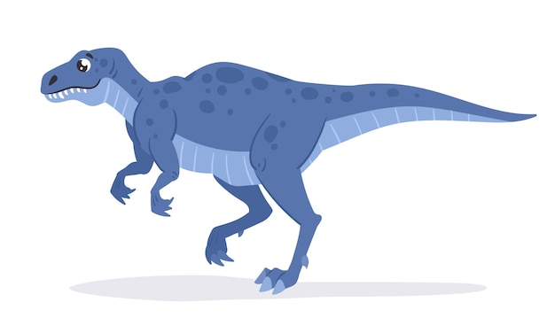 Vecteur tyrannosaurus rex prédateur jurassique trex dinosaure mangeur de viande tyrannosaurus dino ancien reptile illustration vectorielle plate dinosaure carnivore géant sur blanc