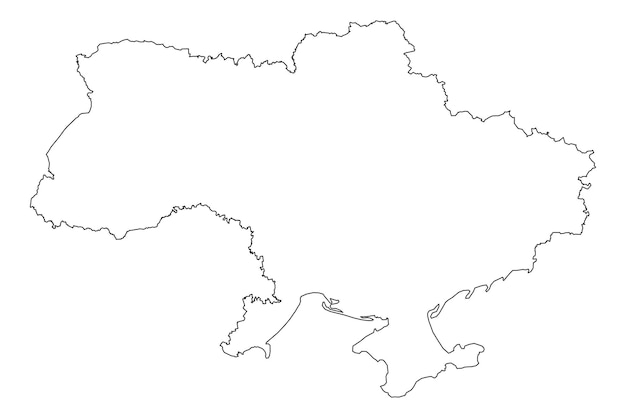 Ukraine Conception de la carte Illustration de la carte