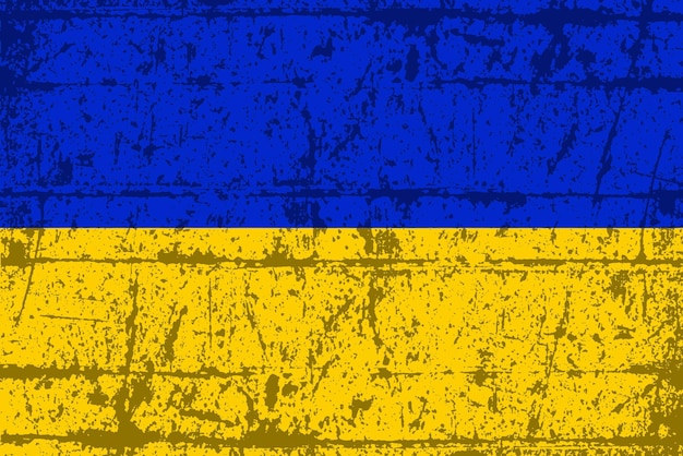 Ukraine National Grunge Drapeau Texture Fond D'écran