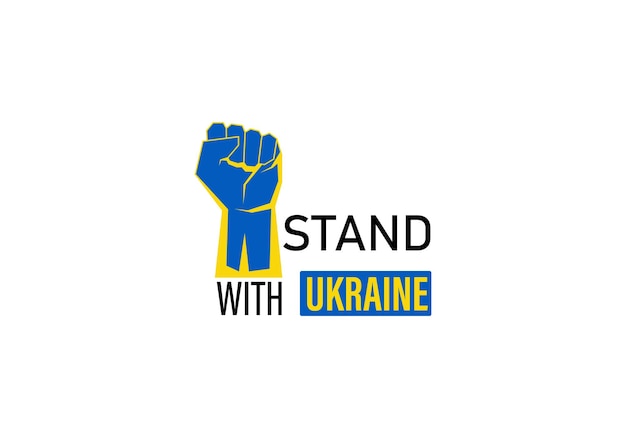 Les Ukrainiens Se Portent Volontaires Pour Riposter Et Défendre La Liberté Dans L'illustration Sur Le Thème Du Drapeau Ukrainien