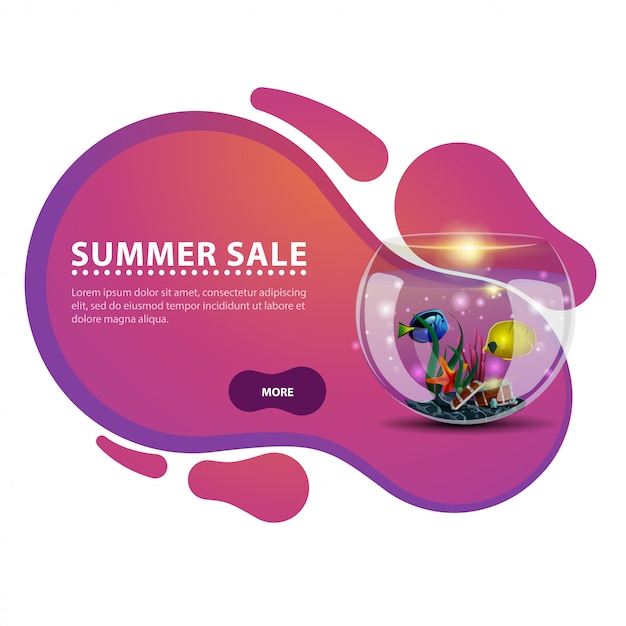 Ummer Sale, Bannière De Remise Moderne Sous Forme De Lignes Lisses Pour Votre Entreprise