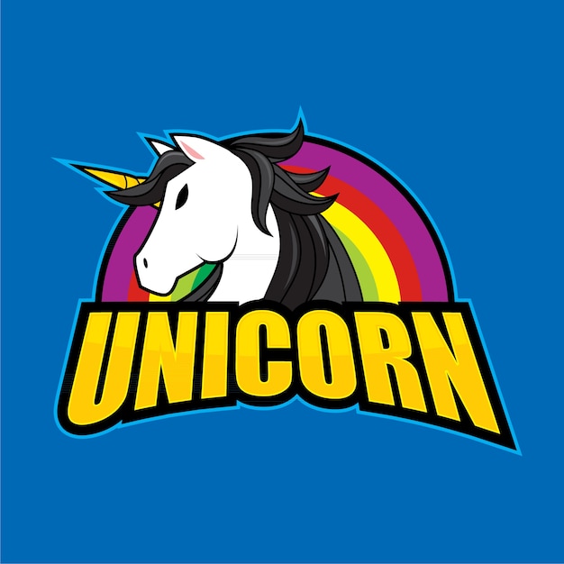 Unicorn Rainbow Logo Design