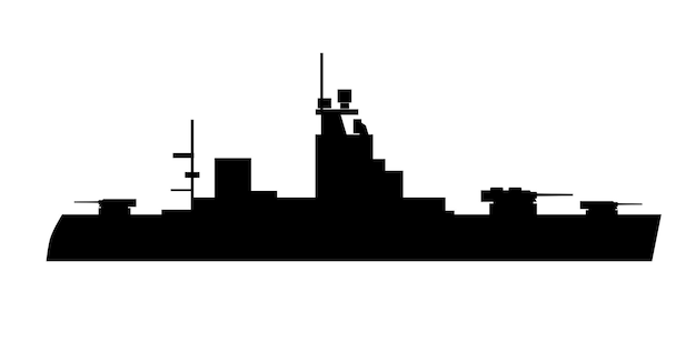 Unique De Silhouettes De Navires De Guerre Pour La Conception Et