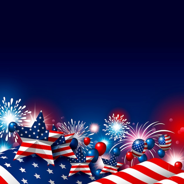 Usa 4 Juillet Joyeux Jour De L'indépendance