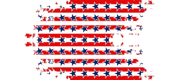 Usa Flag Fond Blanc Design 294 Wallpaper Vector