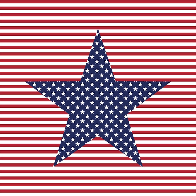 Usa Star Vector Background Motif Patriotique Américain Star And Stripes Le 4 Juillet