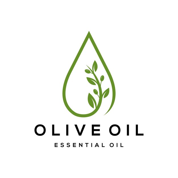 Usine de feuilles d'olivier de vecteur pour l'inspiration du logo spa beauté femmes