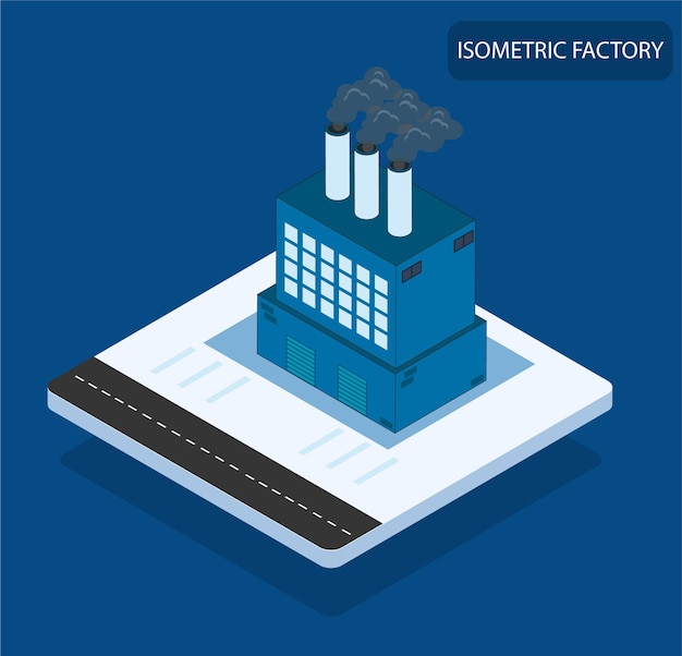 Vecteur usine isométrique