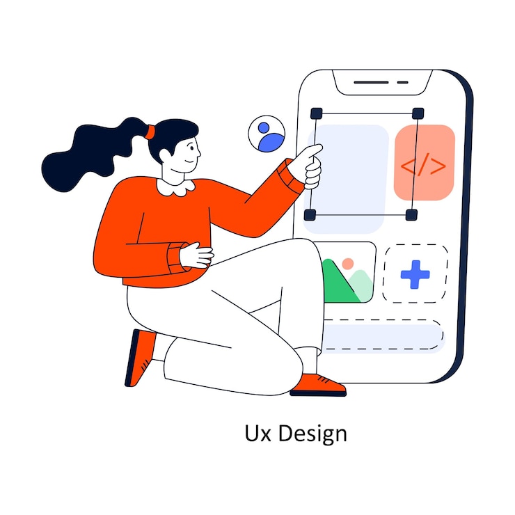 Vecteur ux design flat style design illustration vectorielle d'une illustration de stock