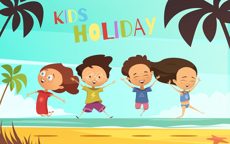 Vecteur vacances d&#39;enfants