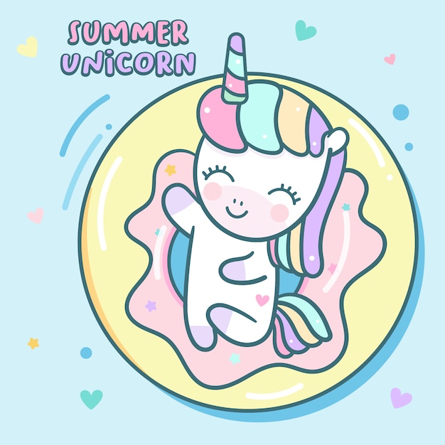 Vacances D'été Mignonnes Licorne