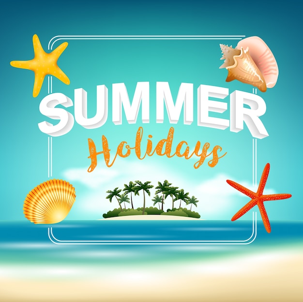 Vacances d&#39;été sur la plage