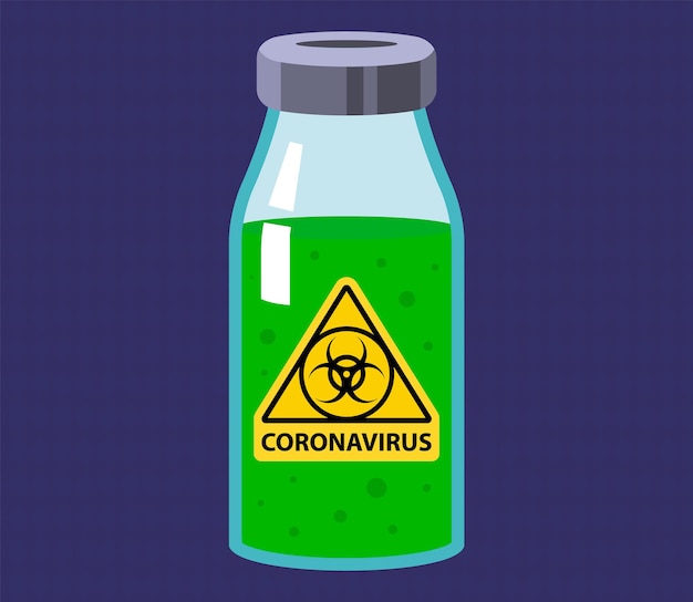 Vecteur vaccin contre le coronavirus. vaccination de la population. illustration vectorielle plane