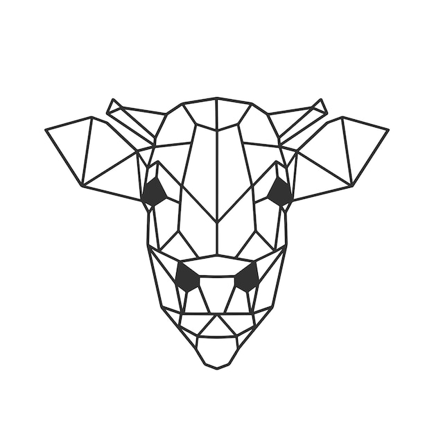 Vache Lowpoly illustration