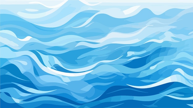 des vagues bleues sur un fond bleu