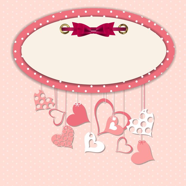 Valentin Coeur Backgroung, Illustration Vectorielle