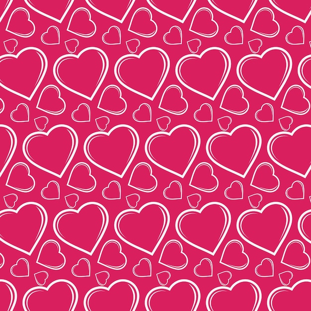 Valentine Et Coeur Seamless Pattern Backgroundheart Pattern Vector Art Icons And Graphics