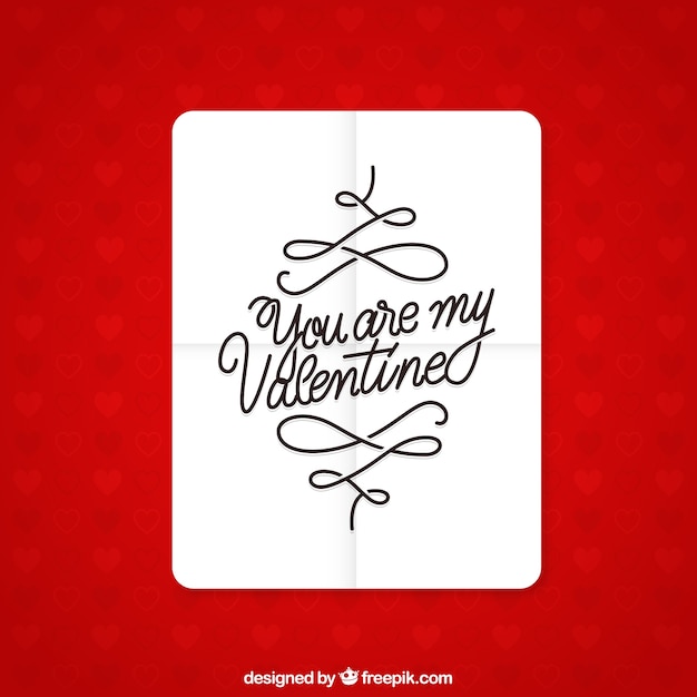 Vecteur valentine jeu de cartes