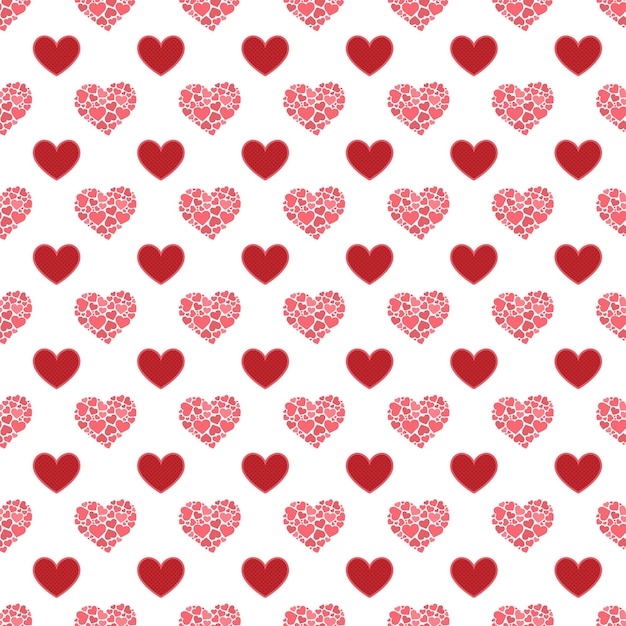 Des valentines sans couture avec des cœurs