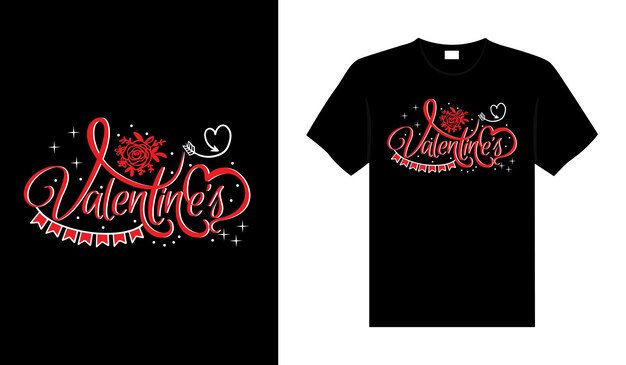 Valentines Valentine Tshirt Typographie Lettrage Vector Design