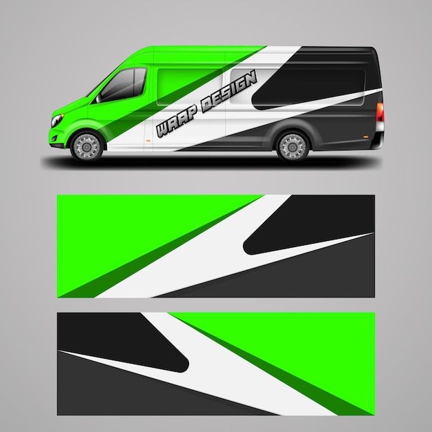 Van Wrap Design Vector Ready Print