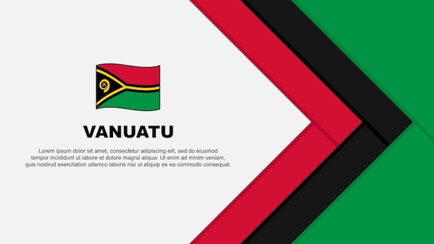 Vanuatu drapeau abstrait fond modèle de conception Vanuatu fête de l'indépendance bannière Cartoon Vector Illustration Vanuatu Cartoon