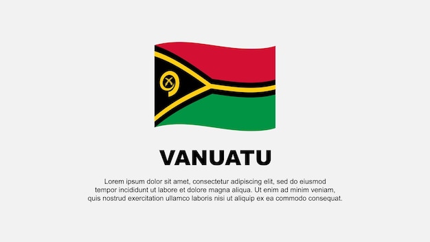 Vanuatu Flag Abstract Background Design Template Vanuatu Independence Day Banner Social Media Vector Illustration Vanuatu Background