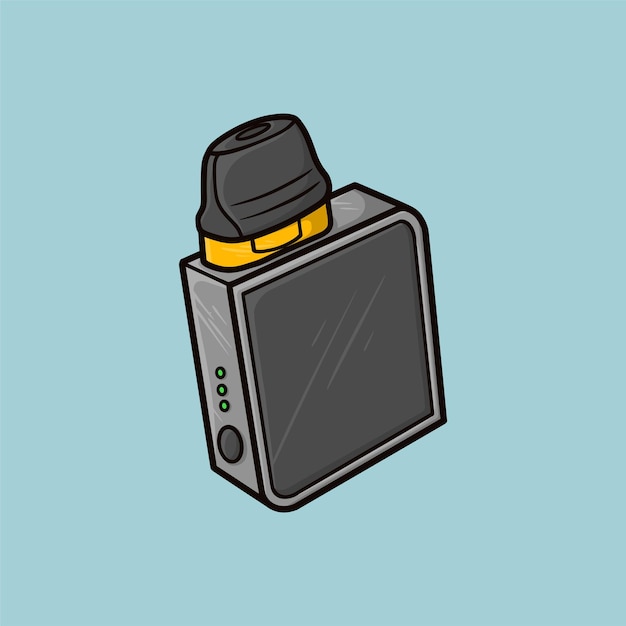 Vape Pod Mini Vector Illustration De Dessin Animé