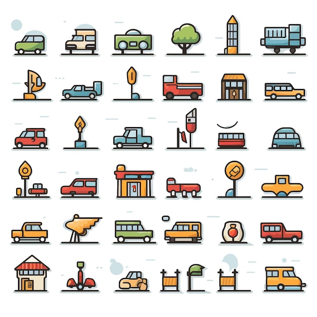 Various_traffic_icon_set_vector_illustration (en Anglais)