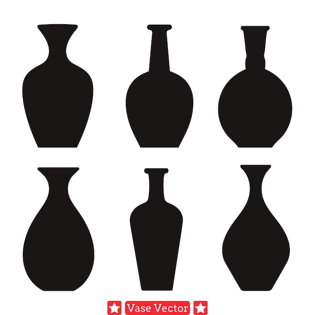 Vecteur vase industriel vectoriel mis accents urbains avec un bord contemporain