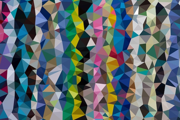vecteur abstrait multicolore de triangles géométriques effet