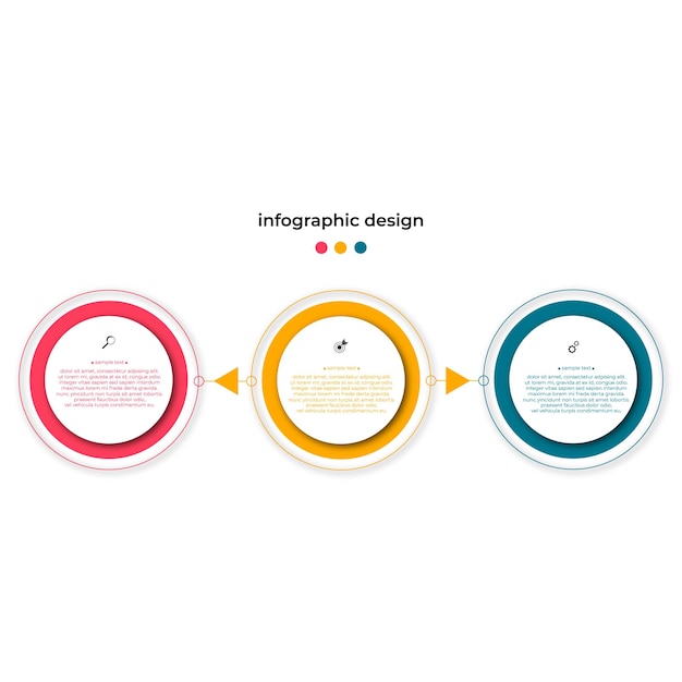 Vecteur vecteur d'affaires de modèle d'infographie de conception