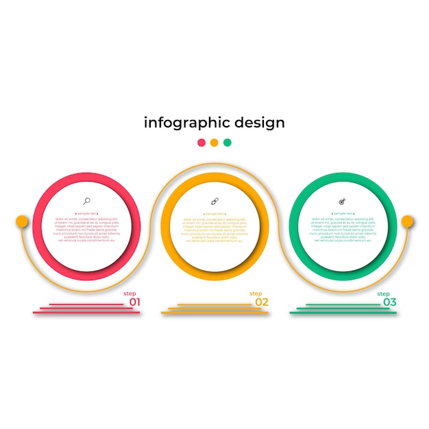 Vecteur D'affaires De Modèle D'infographie De Conception