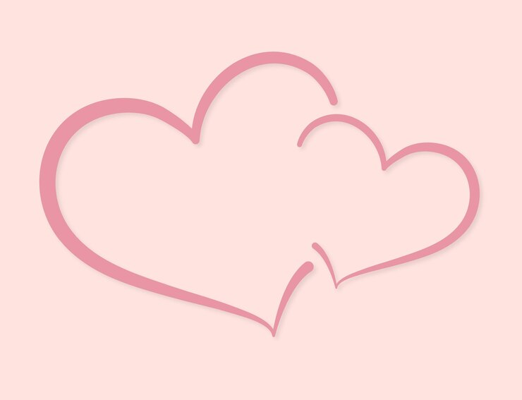 Le vecteur de l'amour du cœur mignon