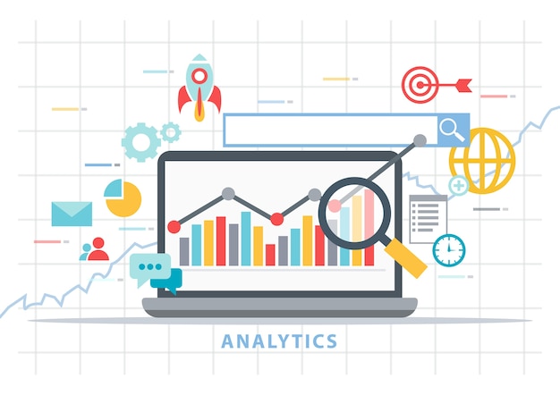 Vecteur d&#39;analyse commerciale