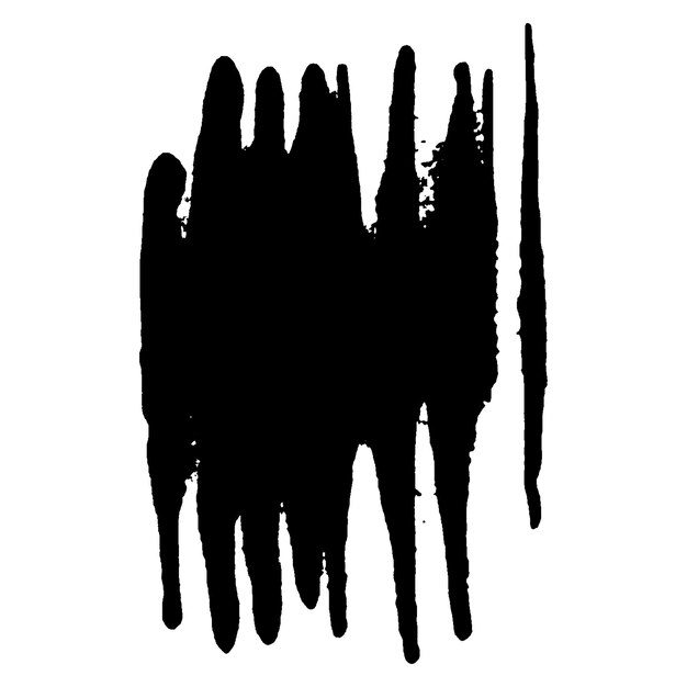 Vecteur vecteur aquarelle peint coup de pinceau noir élément de conception dessiné à la main isolé sur fond blanc